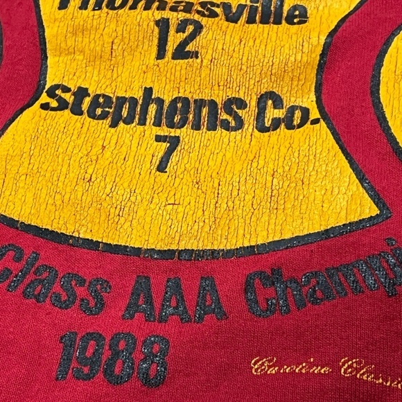 Vintage Georgia High School Football 1988 Championship Crewneck Sweatshirt - Picture 4 of 5